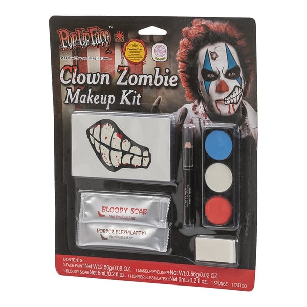 Make-up sæt Klovn / Zombie Make-up sæt Klovn / Zombie