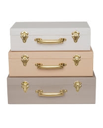 Kuffert, Tasker Beige 3-Pak - Jabadabado