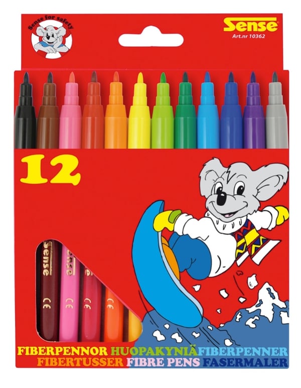 Sense Fiber Pens 12 kpl