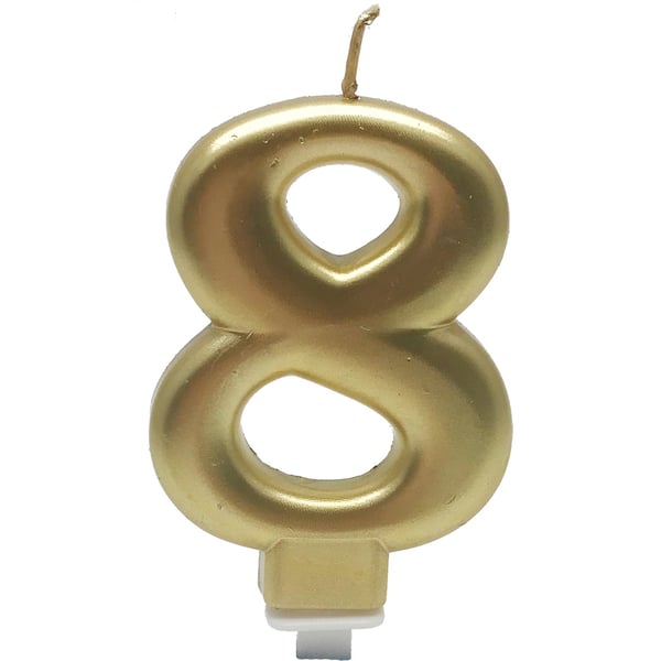 Gaggs Party Pack Number Lights 8 Guld