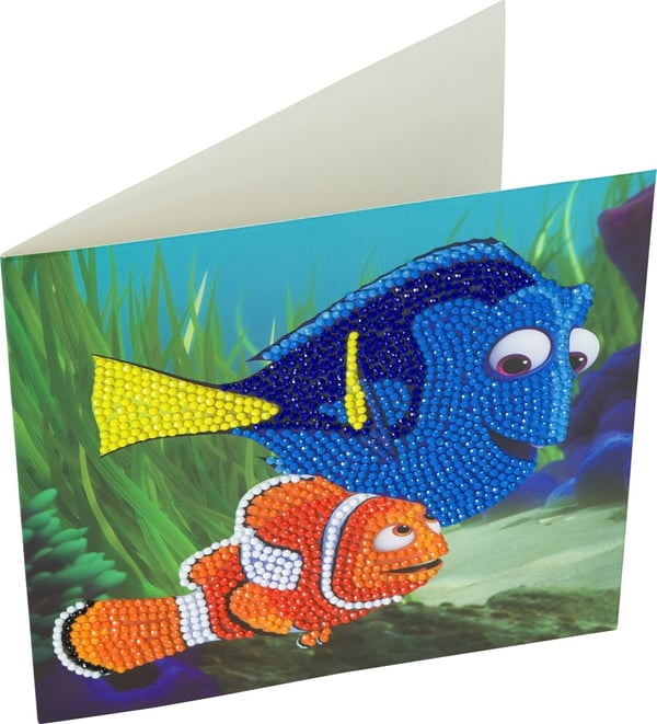 Kort Diamantmaleri 18x18 cm, Finding Nemo