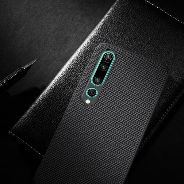 Nillkin QIN Smartcase in genuine Leather for Mi Note 10/10 Pro (Black Textured Case)