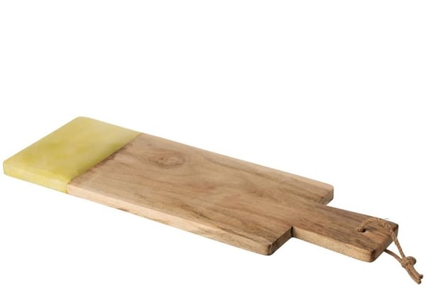 Skärbräda i trä/stengods