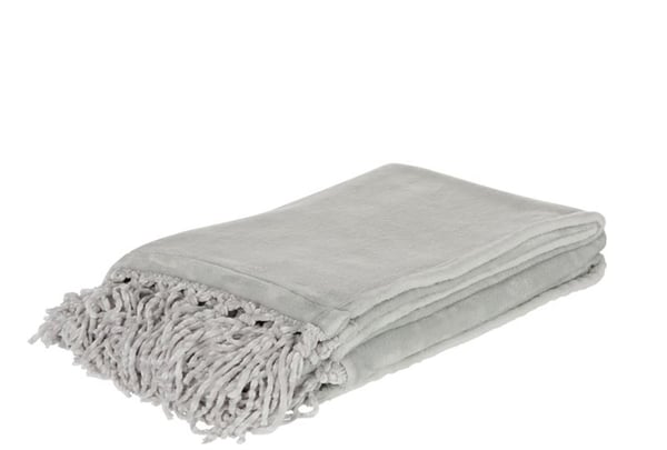 Dejlig Fleece plaid i grå