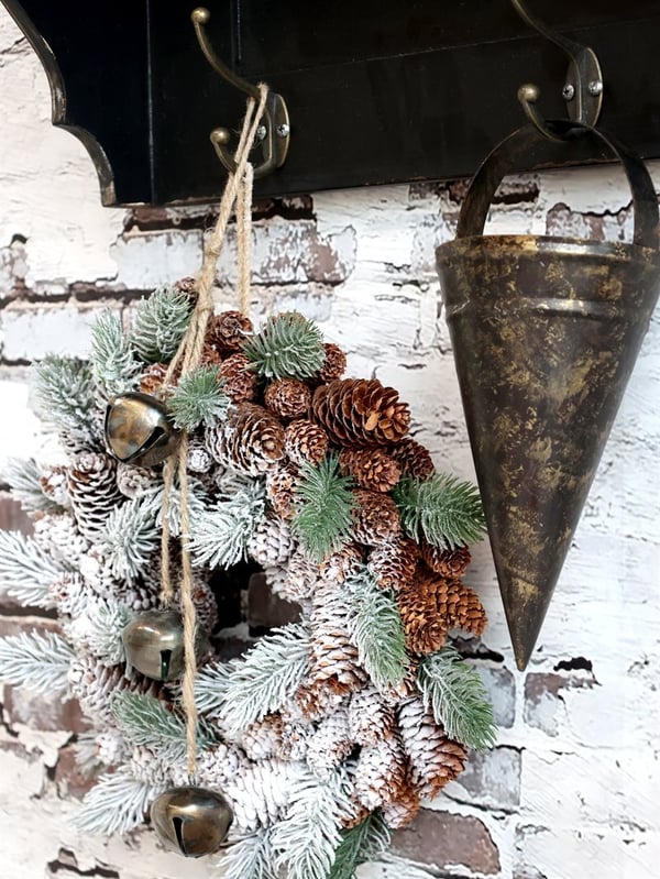 Gl. Kræmmerhus i Antique Kul - H.27cm
