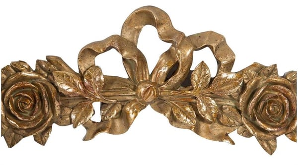 Dekorativ frise antik guldfinish med blomster