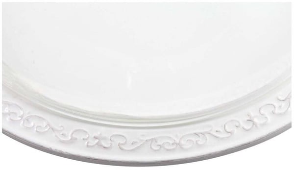 Shabby Chic kakeform – Hvit porselen med glasslokk