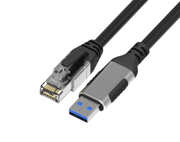 NÖRDIC 3m USB-A 3.1 - RJ45 1Gbps LAN Windows, MacOS, Linux, ChromeOS