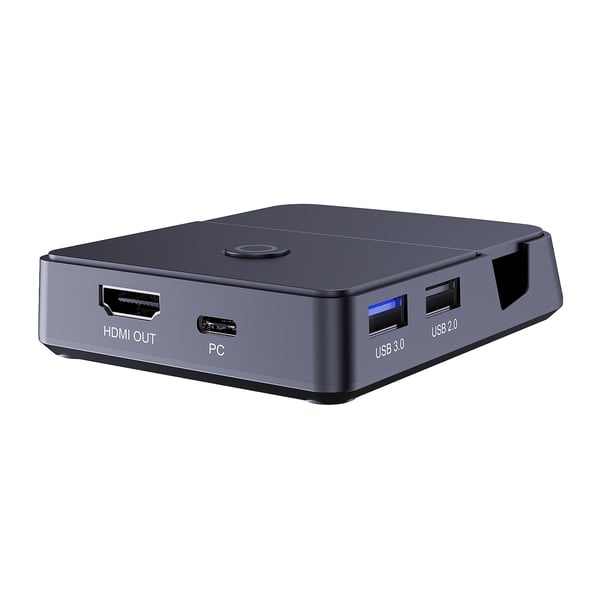 Ezcap-dokkingstasjon og videoopptak kompatibel med Nintendo Switch HDMI 1080p 60fps 2x USB-A