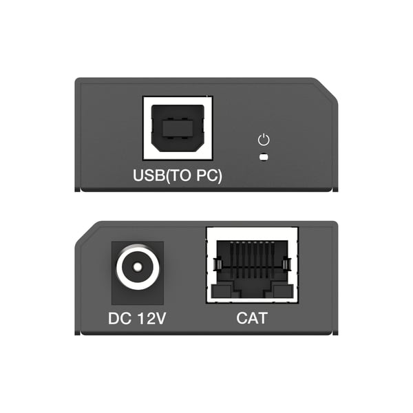 NÖRDIC USB-Forlenger Splitter 1 til 2 CAT6 100m