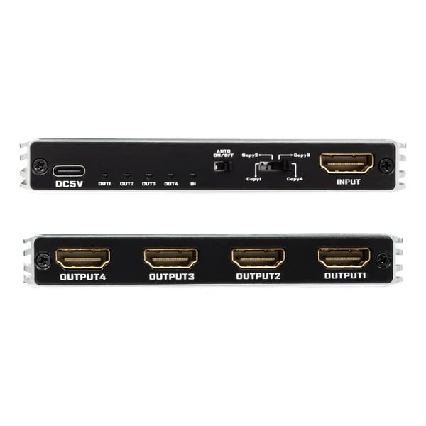 NÖRDIC 1 til 4 Splitter HDMI 2.1 8K60Hz 4K120Hz