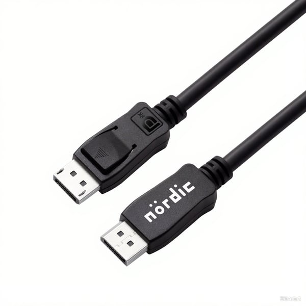 NÖRDIC KAAPELIT 7,5m nylonkudottu DisplayPort-kaapeli 1.4 UHD 8K60Hz 4K144Hz HBR3 32,4Gbps 10-bittinen HDR PVC