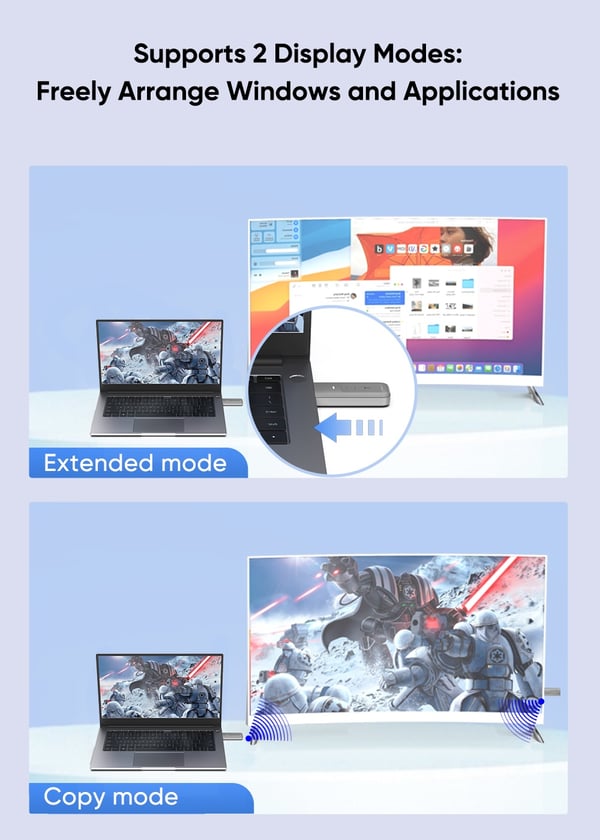 NÖRDIC Trådløs HDMI-forlenger 5GHz 1080P 30m