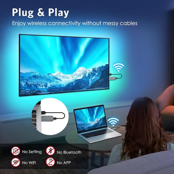 NÖRDIC Trådløs HDMI-forlenger 5GHz 1080P 30m