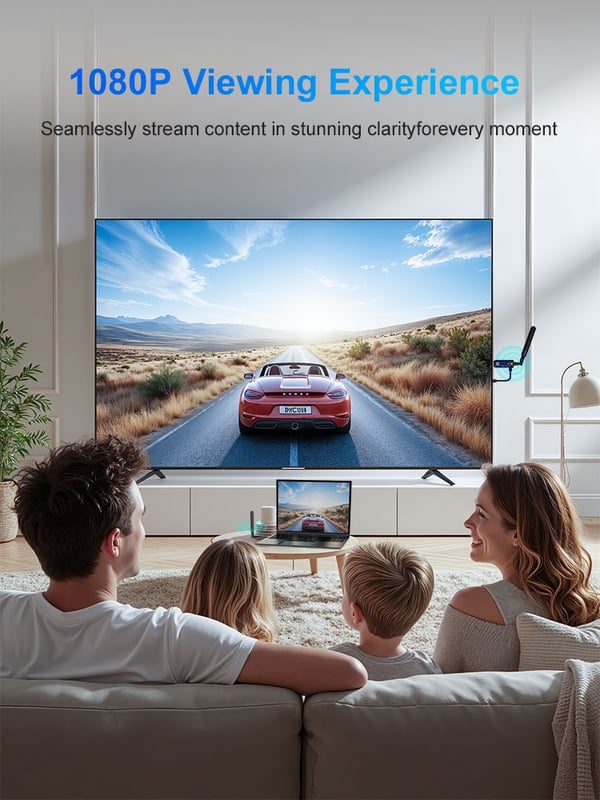 Trådløs HDMI-sender/mottaker 1 til 2, 1080P 60Hz 400m