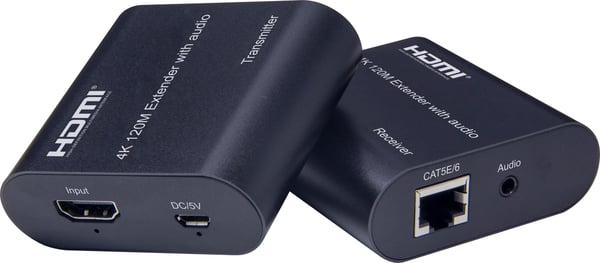 NÖRDIC HDMI-Forlenger 120m 4K30Hz med lydoverføring