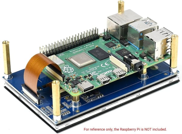 Waveshare 4,3 tommer LCD Kapacitiv Touch Skærm til Raspberry Pi 5/4B/3B+/3A+/3B/2B/B+/A+ 800 × 480 IPS