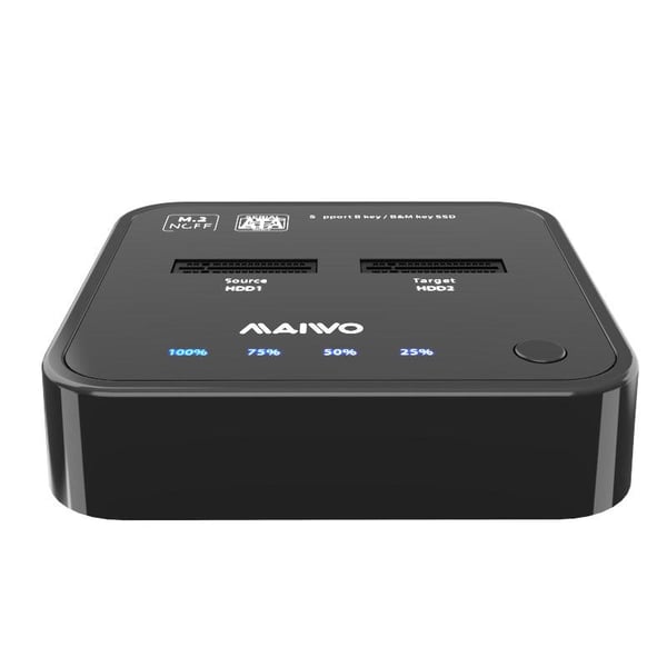 Maiwo K3016S Docking Station for harddisk Kloning av M.2 SAT SSD 5Gbps 1: 1 B & M-nøkkel