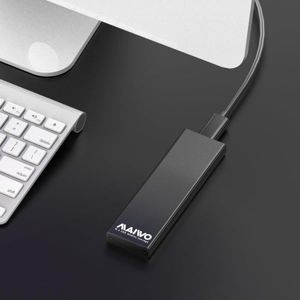 Maiwo K1688S M.2 SATSSD til USB C Gen1 5Gbps Ekstern oppbevaringshytte B-Key og B & M Key Aluminium