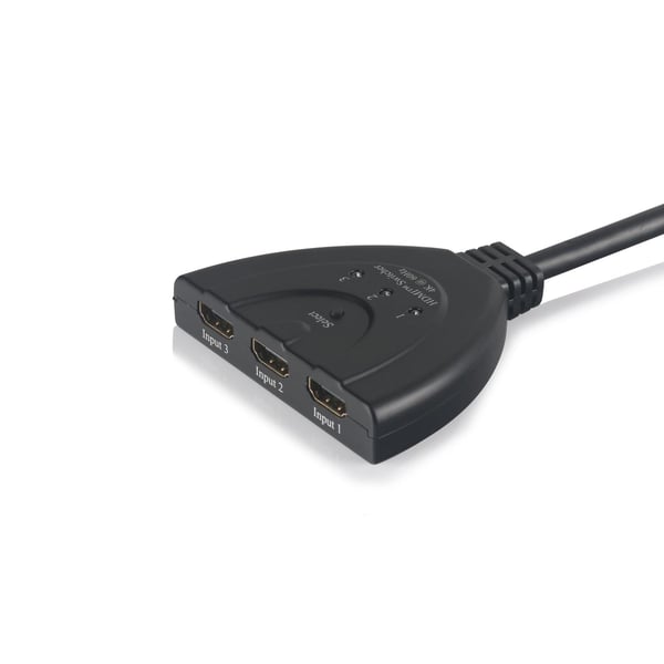 NÖRDIC HDMI Pigtail Switch 3 til 1 UHD 4KX2K 60Hz Support for HDCP, 3D, Dolby, DTS