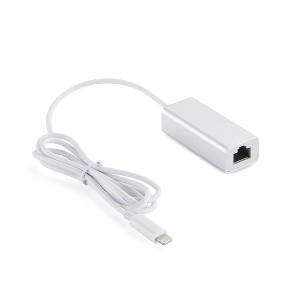 NÖRDIC Lightning (ei MFI)–10/100 Mb/s Ethernet-verkkosovitin, 1 m, valkoinen