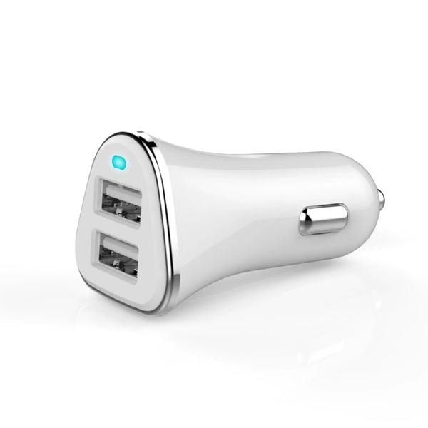 NÖRDIC nopea autolaturi 2x2, 4 A-porttia USB, yhteensä 3,4 A