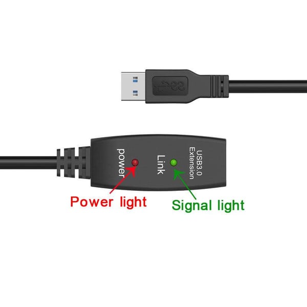 NÖRDIC Active 5M USB3.0 Forlængerkabel 5GBPSextension USB A Mand til Kvinde til Xbox, PS5, Oculus, Printer, Scanner, PlayStation, VR