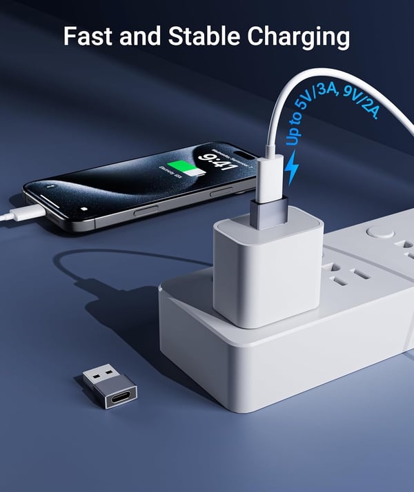 NÖRDIC USB c til OTG USB en mini adapter metall svart
