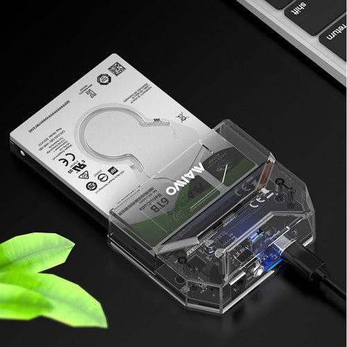Maiwo K108S eksternt kabinett USB-C 3.2 Gen1 5 Gbps til 2.5" SATA / SSD HDD