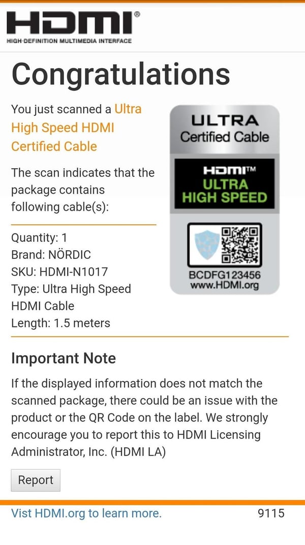 1,5m Ultra High Speed ​​​​HDMI 2.1 8K 60Hz 4K 120Hz 48Gbps Dynamic HDR eARC Spillmodus VRR Dolby ATMOS Nylonflettet gullbelagt
