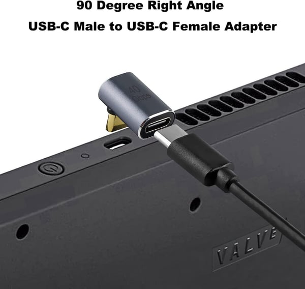 NÖRDIC USB4 vinklet adapter hann til hunn 40G 8K60Hz PD240W