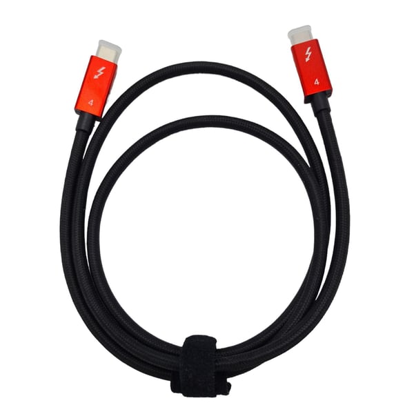 NÖRDIC 1,5 m Thunderbolt 4 USB-C kabel 40 Gbps 100 W lading 8K video kompatibel med USB 4 og Thunderbolt 3