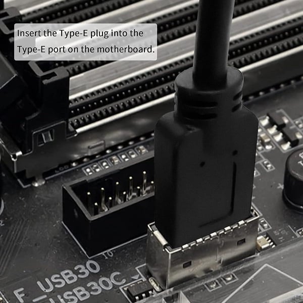 NÖRDIC Type E - USB-C litteä kaapeli 50 cm