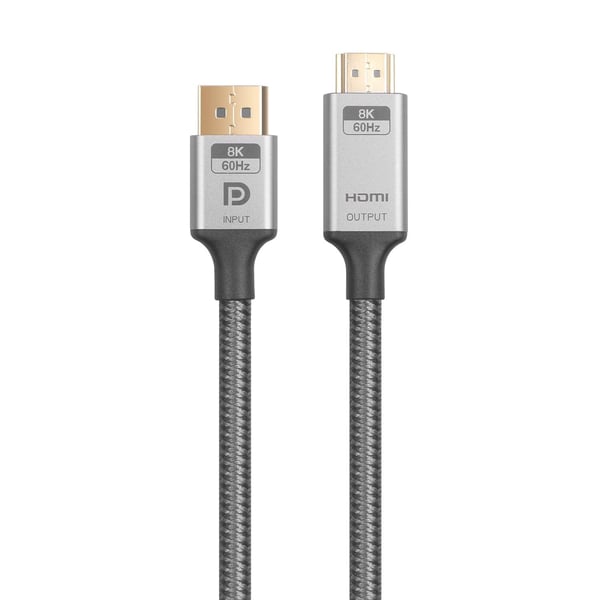 NÖRDIC 50 cm Displayport 1.4 - HDMI 2.1 8K60Hz 4K120/144Hz Dynamic HDR 32.4Gbps Dolby ATMOS