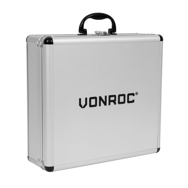 VONROC Bore- / skruemaskine 20V | Inkl. 4.0Ah Akku, Oplader og 46 Tilbehør i Premium Kuffert