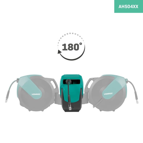 VONROC PRO Automatisk Luftslangeopruller – 30m | Universal DIN/EURO/ORION