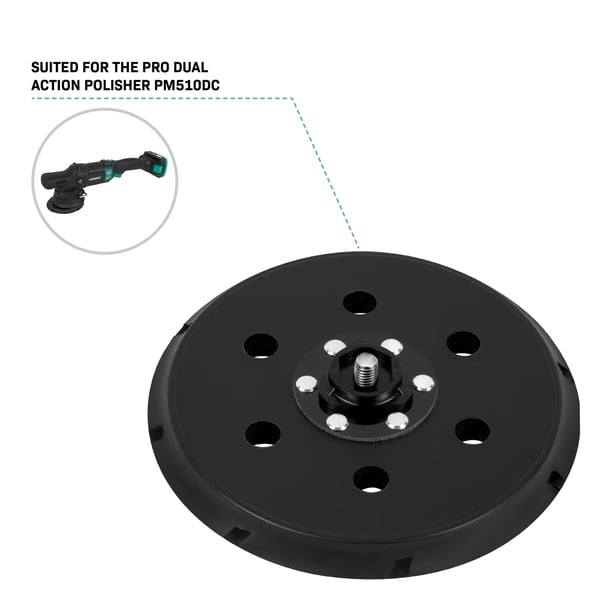 VONROC Bagplade Ø125mm | Dual Action Polermaskine PM510DC | M8