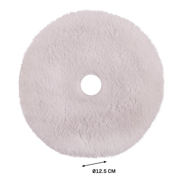 VONROC Polerpuder Ø125mm – Mikrofiber | Til Fin Finish og Glans | Til DA & Rotary Polermaskiner | Universel | Sæt á 3 stk
