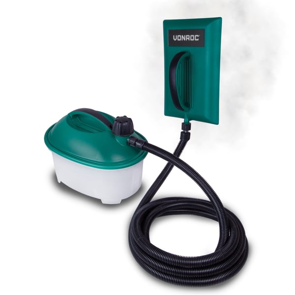 VONROC Tapetafdamper - Tapetfjerner - 2000W, 4.5L Tank, 3.5m Slange - Effektiv Fjernelse af Tapet Uden Kemikalier