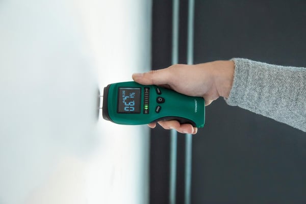 VONROC Fugtmåler | PRO | Batteridrevet | LCD med høj kontrast | Inkl. 9V Batteri