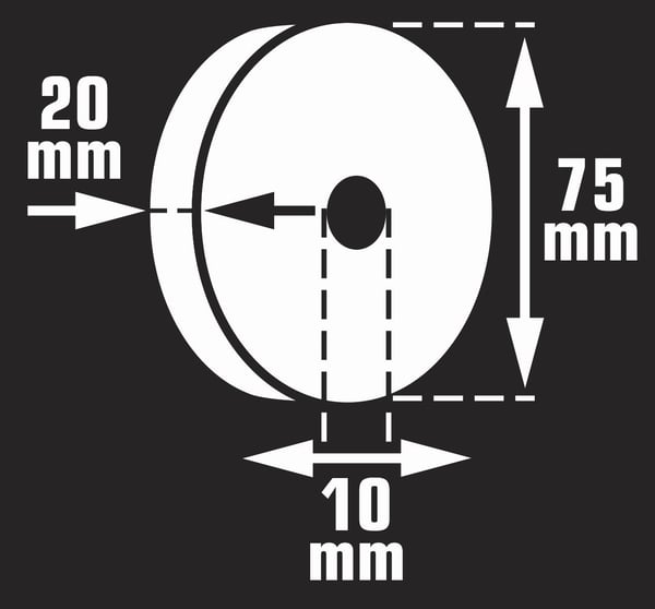 VONROC Slipsten 75x20mm – K120 | Universal fit
