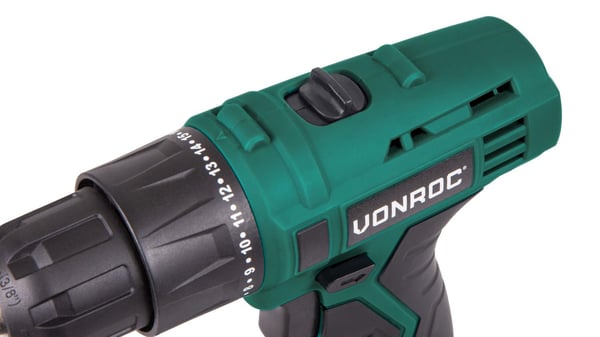 VONROC Borrskruvdragre 16V - 1.5Ah | Inkl. Batteri och laddare
