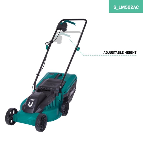 VONROC Gräsklippare & Grästrimmer Set – 1300W + 300W – Inkl. 30L uppsamlare och trådspole