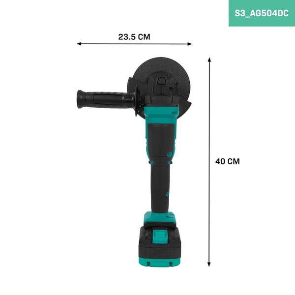 VONROC Vinkelsliber - 20V - Ø125mm | Kompakt & Ledningsfri | Inkl. 4.0Ah akku og oplader