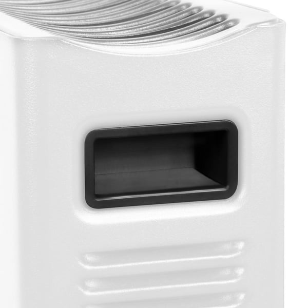 VONROC Radiator - Elradiator - 2000W | Til rum op til 24m2 | Konvektor - termostat - Turbo Fan | Til bolig og garage | Hvid