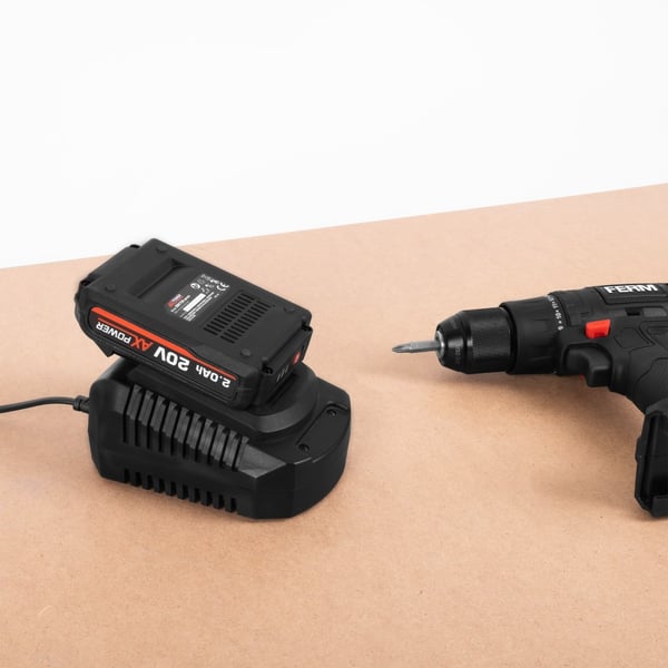 FERM CDA1154 Akku 20V 2.0Ah – Li-Ion, LED-indikator, AX-Power kompatibel