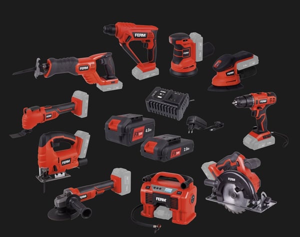 FERM JRM1005 Jobradio 20V | Bluetooth, FM |  USB-opladning | Solo | Ekskl. akku og lader