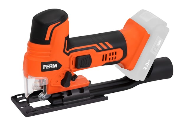 FERM JSM1040 Stiksav 20V | 4 pendelindstillinger | 0–45° vinkel | Solo | Ekskl. akku og lader