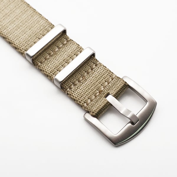 Seatbelt nato khaki / guld