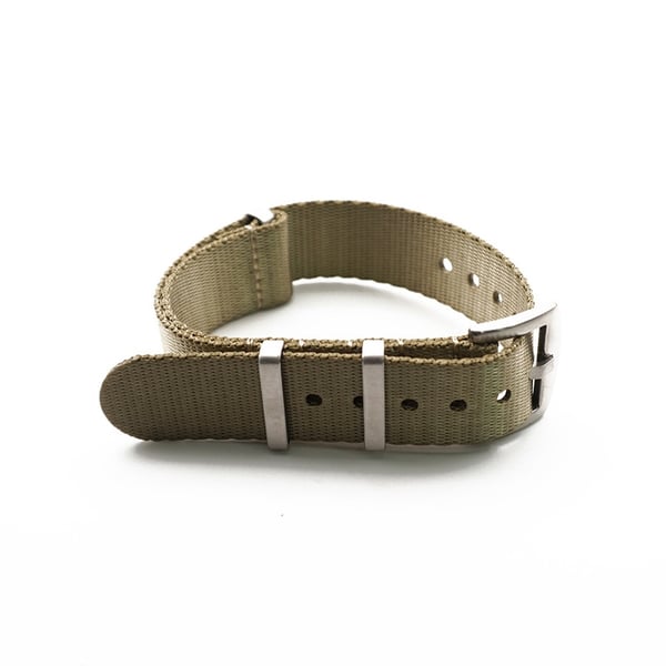 Seatbelt nato khaki / guld